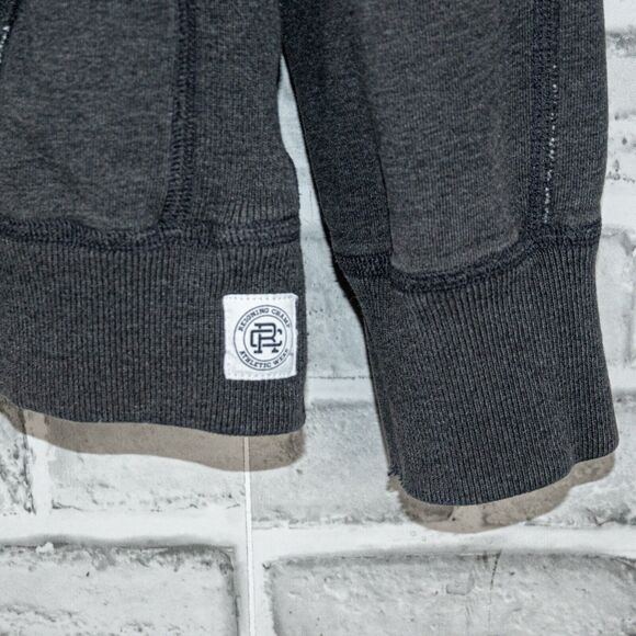 REIGNING CHAMP Men's Terry Pullover Hoodie Sweater in Gray size Small - Picture 8 of 8